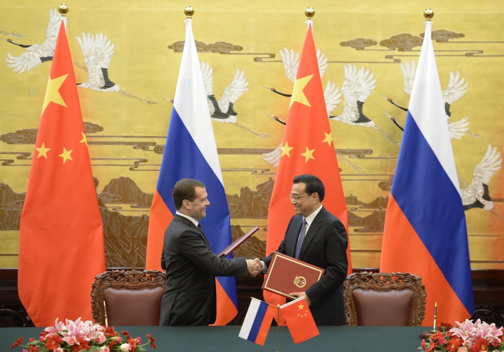 Russian Prime Minister Dmitry Medvedev Visits Beijing